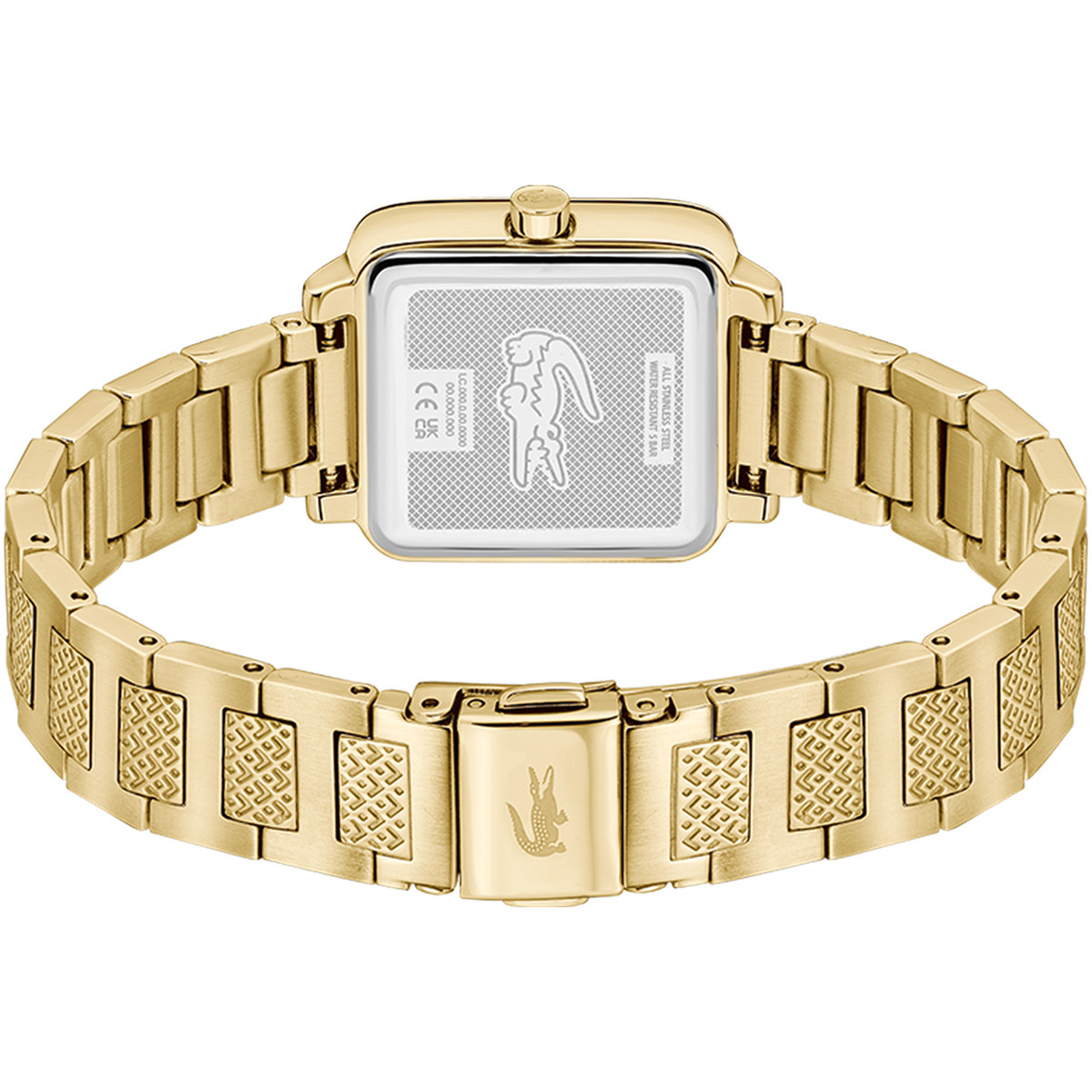 Montre LACOSTE LACOSTE.12.12 leap femme bracelet acier inoxydable doré jaune - vue 3