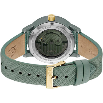 Montre LACOSTE.12.12 automatique femme automatique, bracelet cuir vert