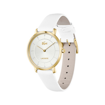 Montre LACOSTE crocorigin femme bracelet silicone blanc