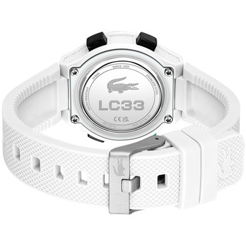 Montre LACOSTE lc33 enfant bracelet silicone blanc