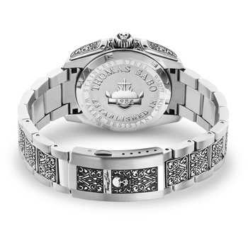 Montre THOMAS SABO engraved mixte bracelet acier inoxydable gris