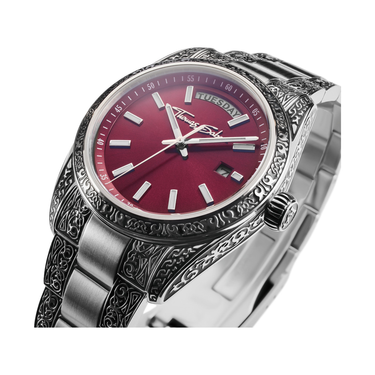 Montre THOMAS SABO engraved mixte bracelet acier inoxydable - vue 2