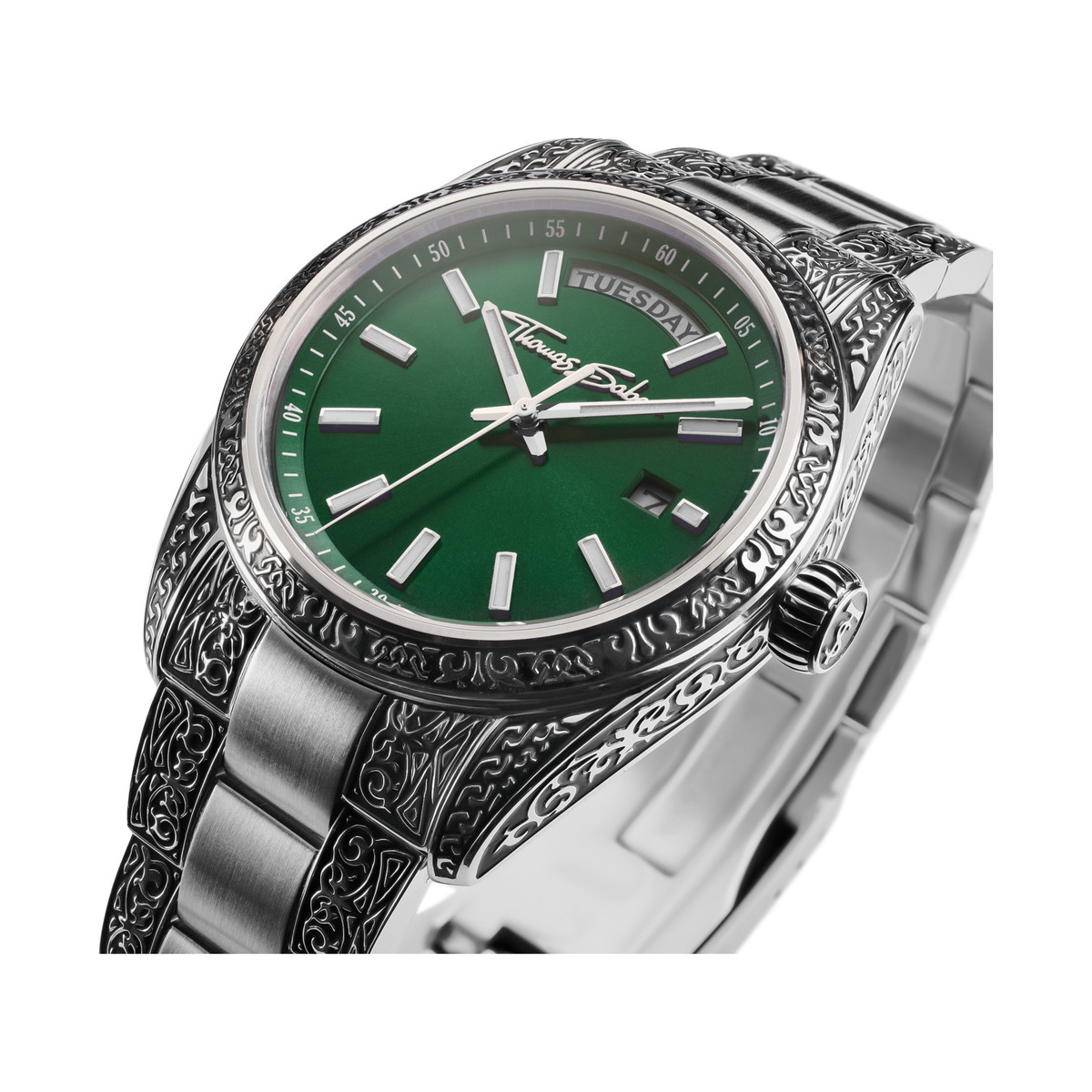 Montre THOMAS SABO engraved mixte bracelet acier inoxydable - vue 2