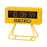 Réveil Seiko affichage digital plastique jaune