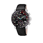Montre Lotus homme acier bracelet cuir