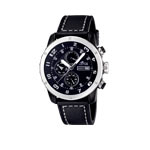 Montre Lotus homme chronographe acier sur cuir