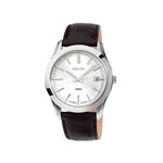 Montre Seiko homme acier bracelet cuir