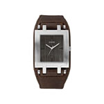 Montre Guess homme acier bracelet cuir