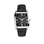 Montre Guess homme acier bracelet cuir