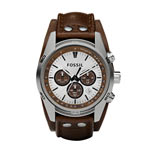 Montre Fossil homme chronographe acier