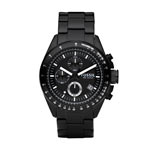Montre Fossil homme chronographe acier noir