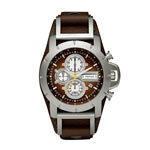 Montre Fossil homme chronographe acier