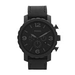 Montre Fossil homme chronographe acier noir