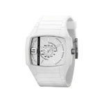 Montre Diesel homme bracelet silicone blanc