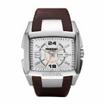 Montre Diesel homme acier bracelet cuir