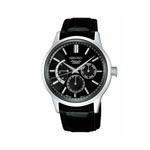 Montre Seiko homme acier bracelet cuir