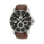 Montre Seiko homme acier bracelet cuir