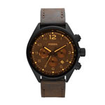 Montre Fossil homme chronographe acier noir