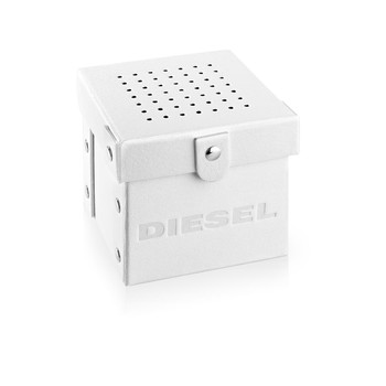 Montre Diesel homme acier doré jaune bracelet cuir