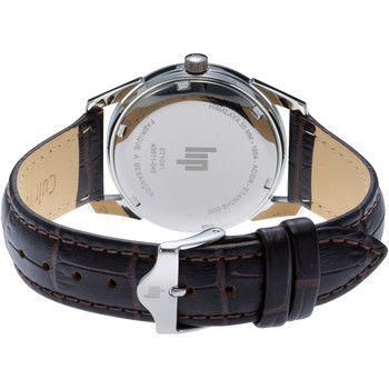 Montre Lip Himalaya homme acier bracelet cuir