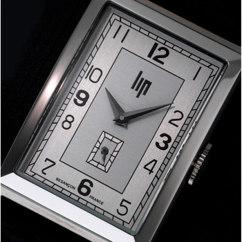 Montre Lip homme acier bracelet cuir