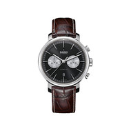 Montre Rado Diamaster homme automatique chronographe acier bracelet cuir brun