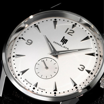 Montre Lip homme acier bracelet cuir