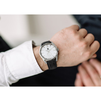 Montre Lip homme acier bracelet cuir
