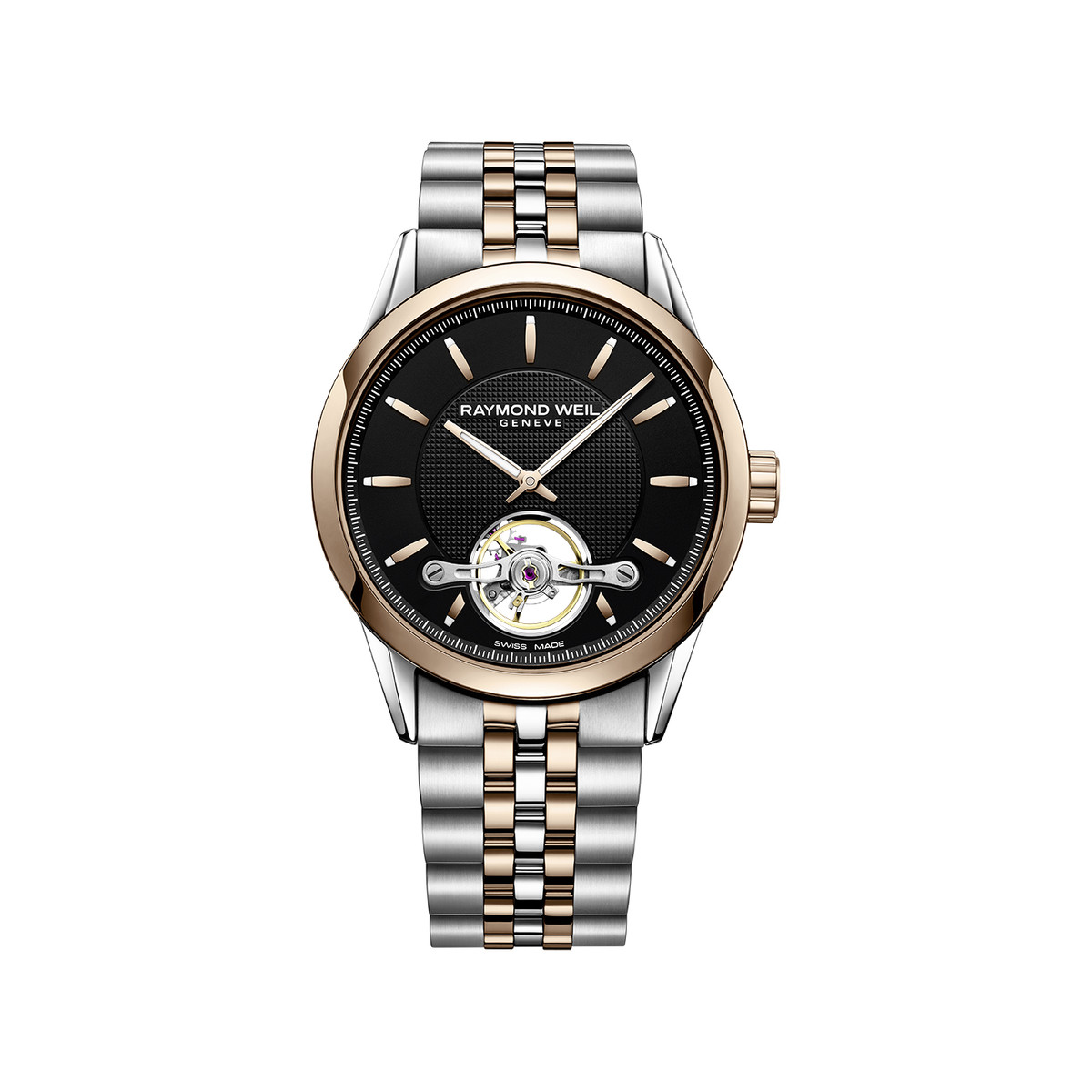 Montre Raymond Weil Freelancer homme acier rose