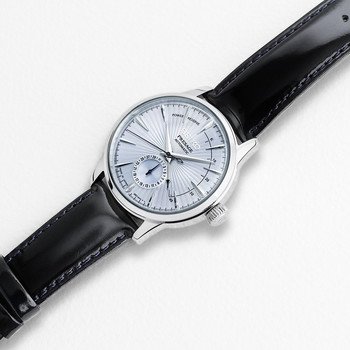 Montre Seiko homme automatique acier cuir noir