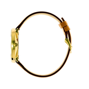 Lip herenhorloge van staalleer