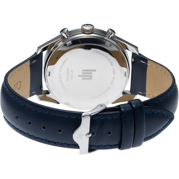 Montre Lip homme chronographe acier cuir bleu