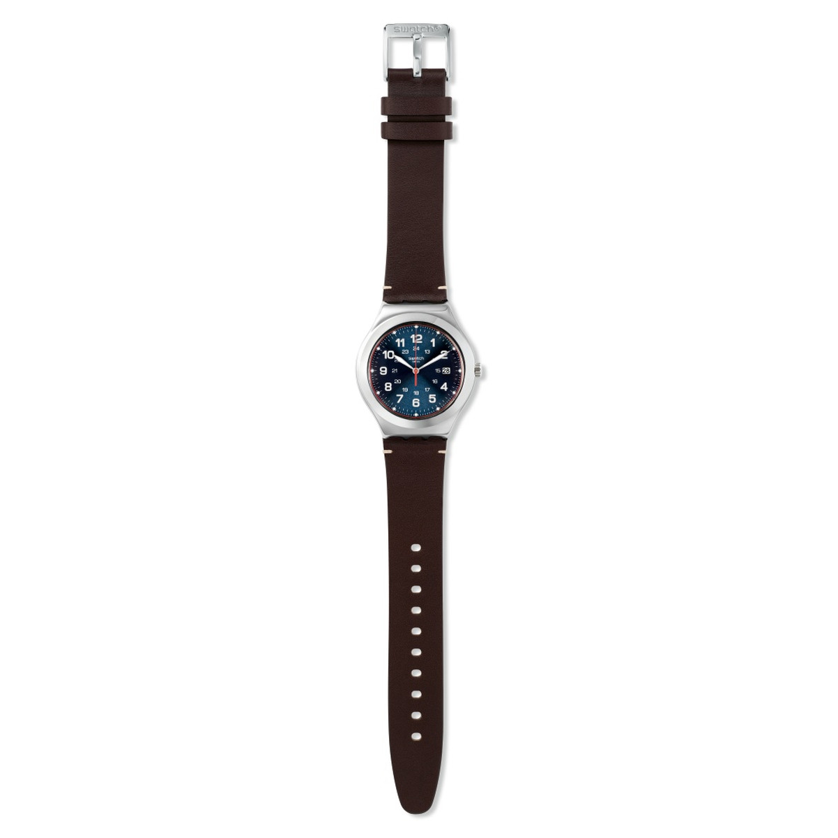 Montre Swatch Happy joe flash mixte acier cuir - vue D1