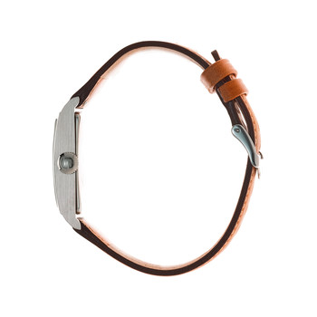 Montre Lip homme acier cuir marron
