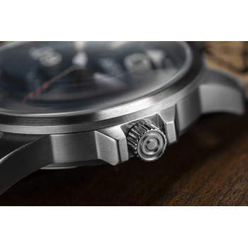 Montre AVI-8 homme acier cuir beige