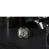 Montre AVI-8 homme chronographe acier noir cuir - vue VD3