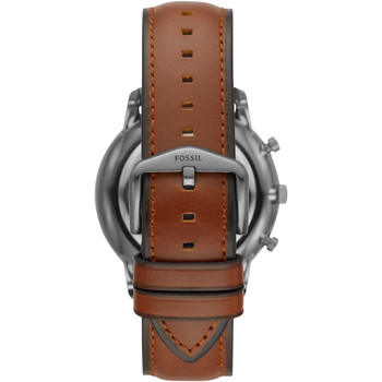 Montre Fossil Grant homme chronographe acier cuir marron