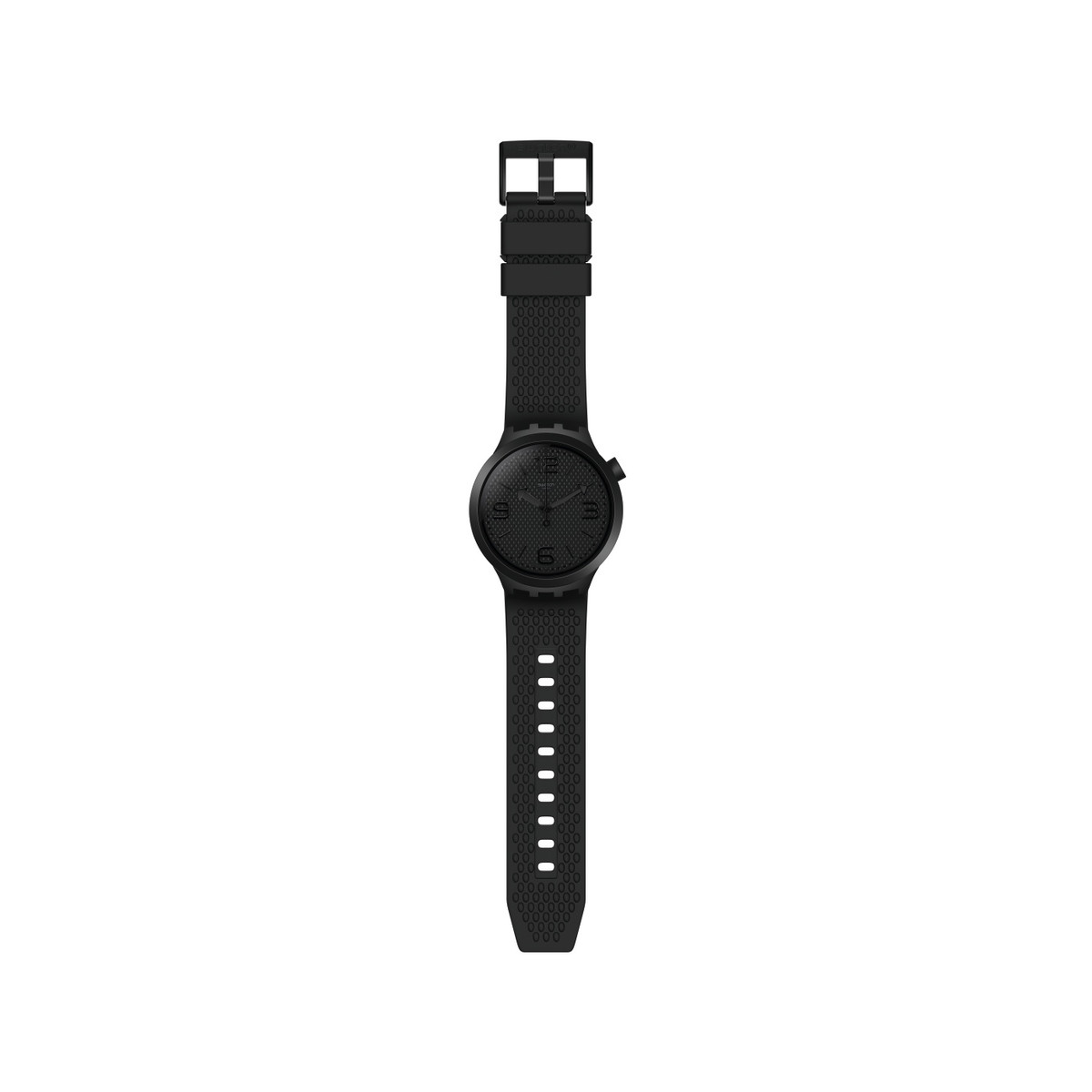 Montre Swatch mixte plastique silicone noir - vue 2