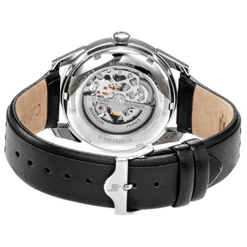 Montre Lip homme acier cuir noir