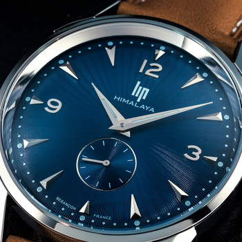 Montre Lip homme acier cuir marron