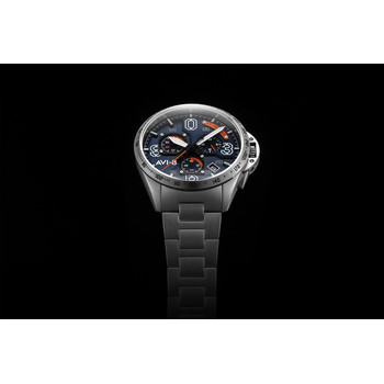 Montre AVI-8 homme chronographe acier