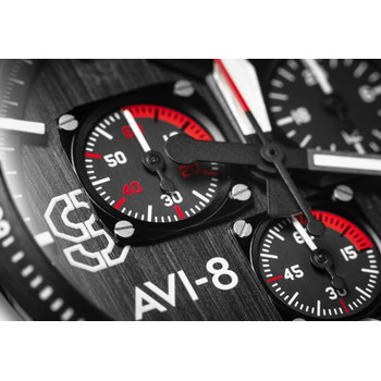 Montre AVI-8 homme chronographe acier