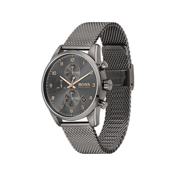 Montre Boss homme chronographe acier