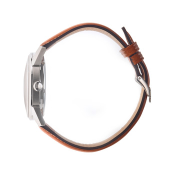 Montre Lip homme acier cuir marron
