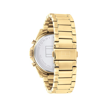 Montre Tommy Hilfiger homme acier doré jaune