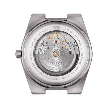 Montre TISSOT T-CLASSIC PRX POWERMATIC 80 homme automatique cadran noir bracelet inoxydable