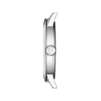 Montre TISSOT T-CLASSIC DREAM homme cadran blanc bracelet cuir brun
