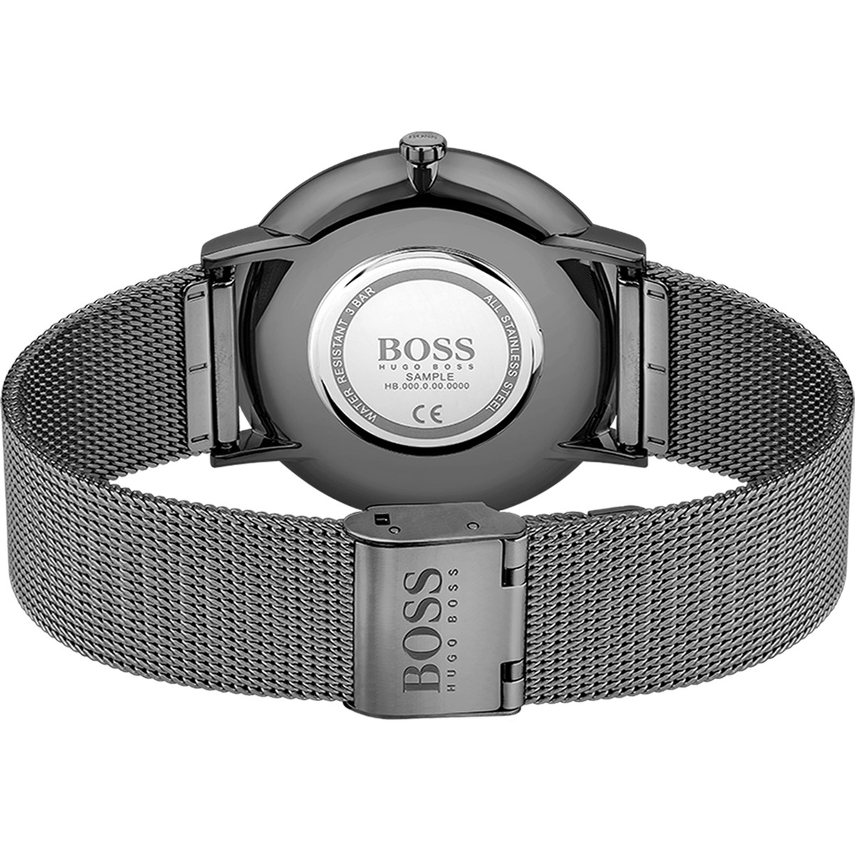 Montre Boss homme acier maille milanaise - vue 3