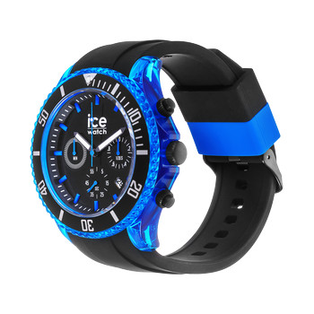 Montre Ice Watch Chrono Homme silicone noir