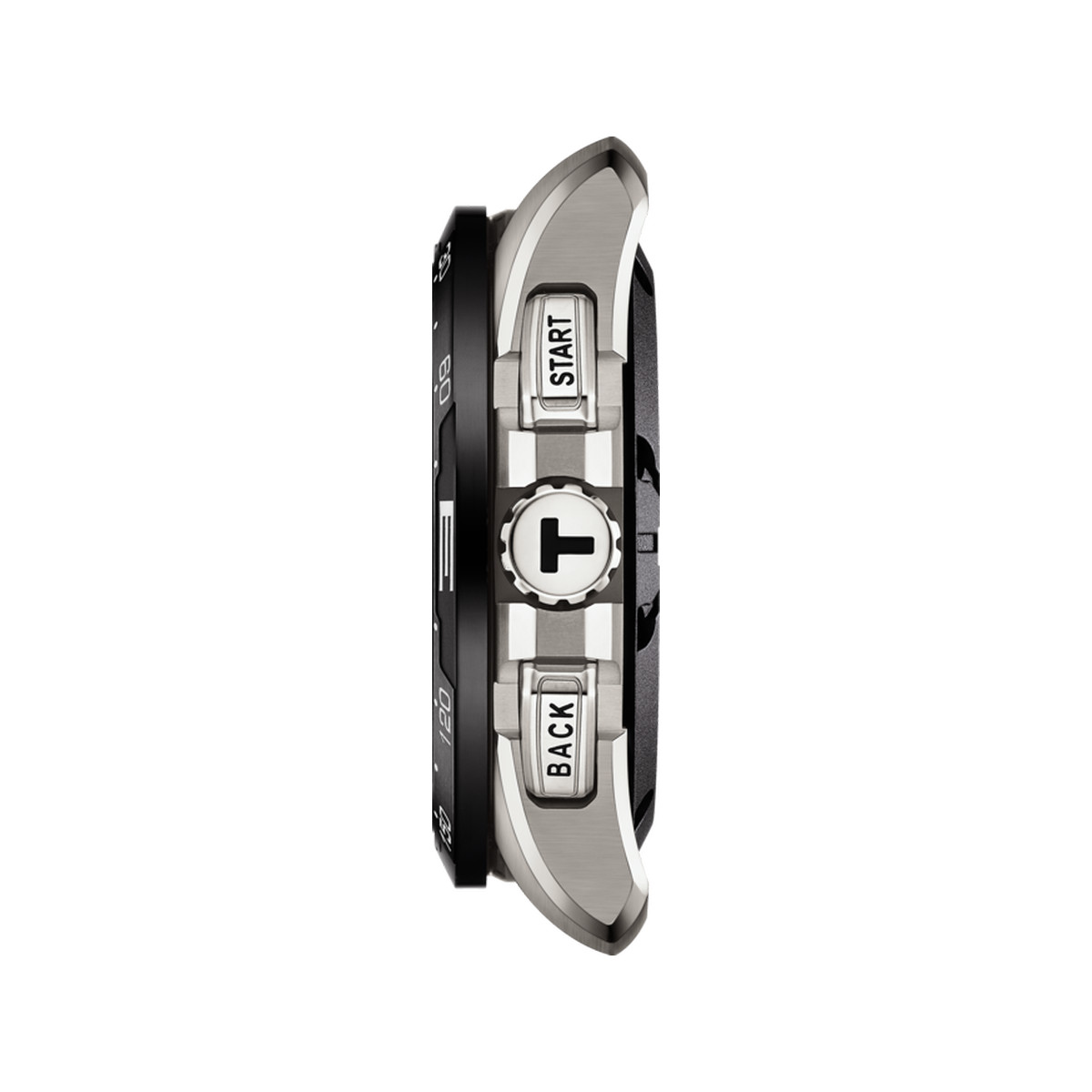 Montre TISSOT T-TOUCH CONNECT SOLAR homme cadran noir bracelet titane - vue 2